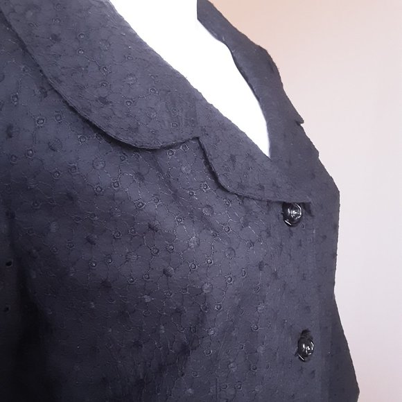 Black Two Piece Skirt Suit by JOSEPHINE CHAUS - Picture 3 of 11